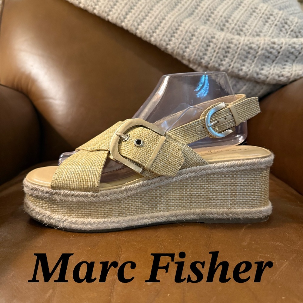 Marc Fisher platform Sandals Suze 9.5